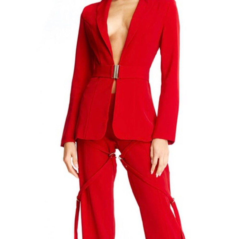 I AM GIA blazer red
